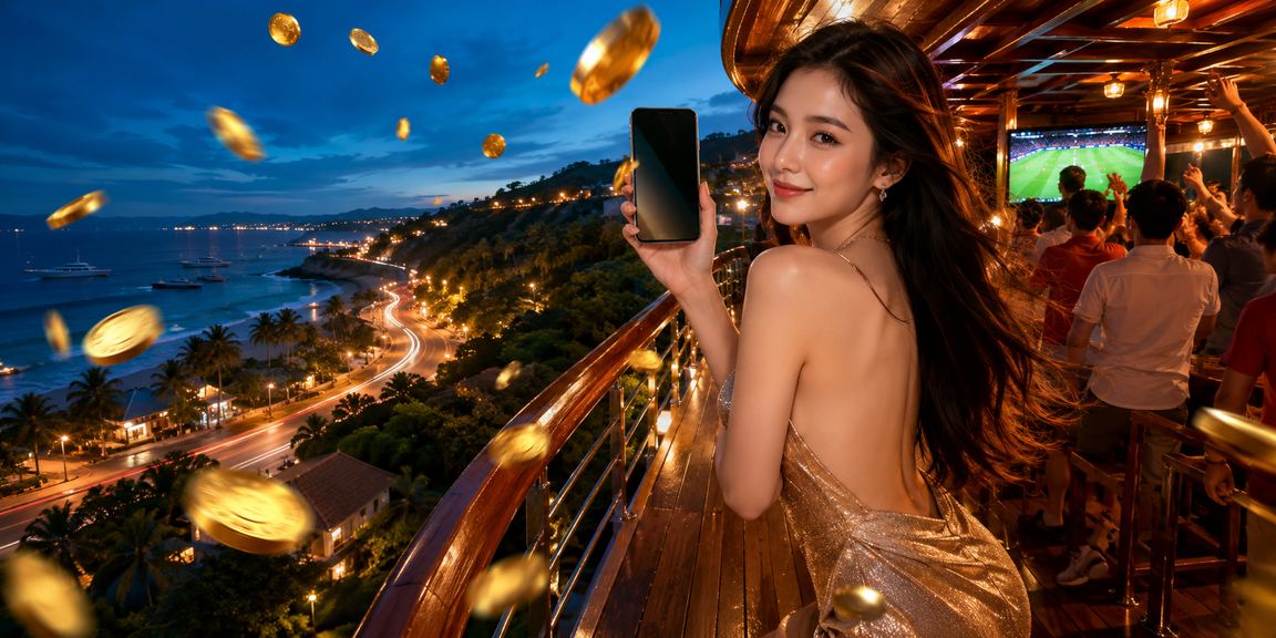 Người dùng trẻ tại Mũi Né thư giãn với cà phê và chơi casino trên điện thoại di động